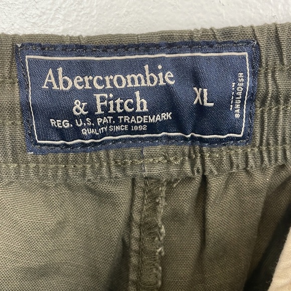 Abercrombie & Fitch Camo joggers men XL 4 pocket drawstring 4 pocket zip closure - Picture 8 of 8